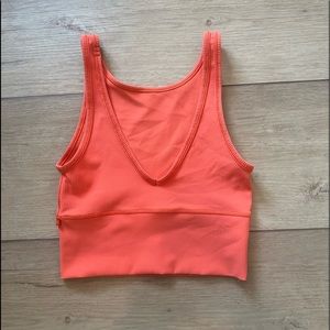 Women’s Lululemon Coral Power Pivot Ribbed Tank